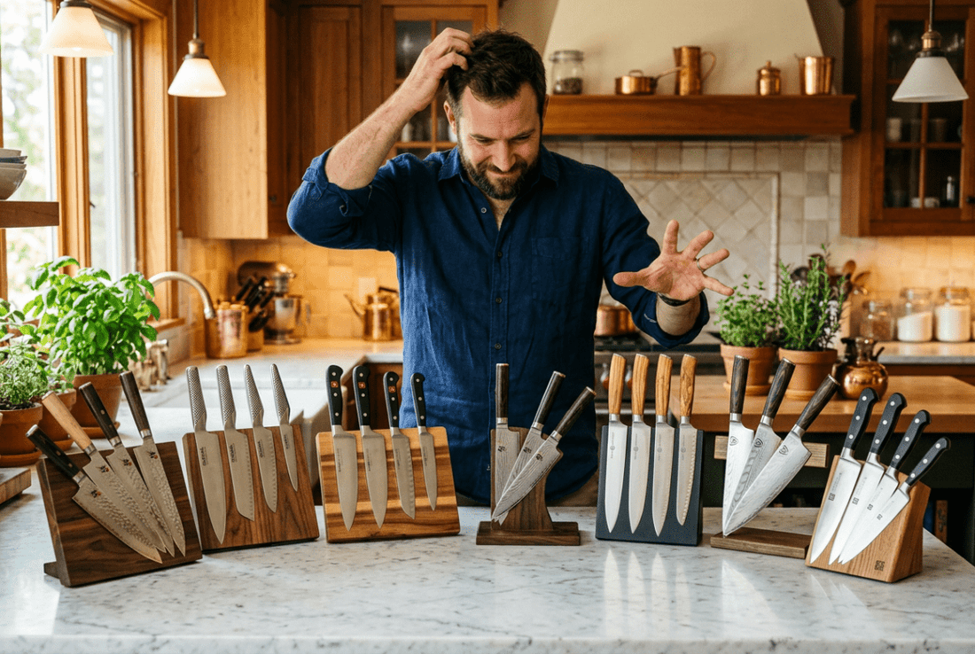 Home Chef Knife Sets person having to choose one for a great knife set