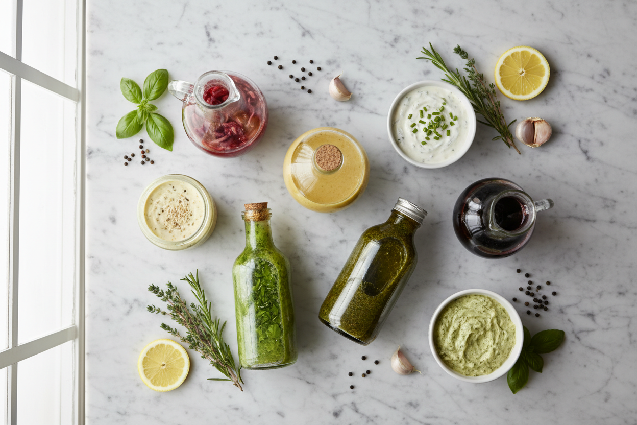 7 easy salad dressing recipes for home cooking