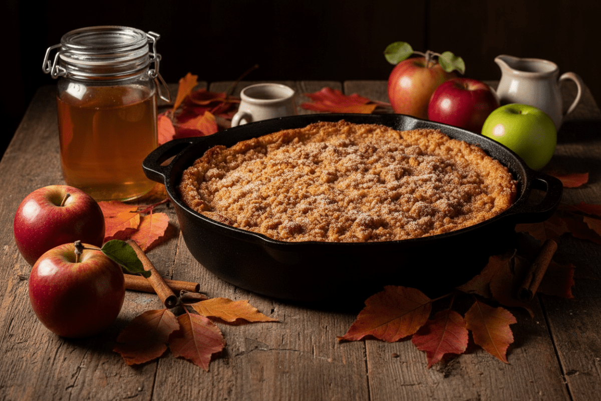 Apple Cider Donut Bread Pudding
