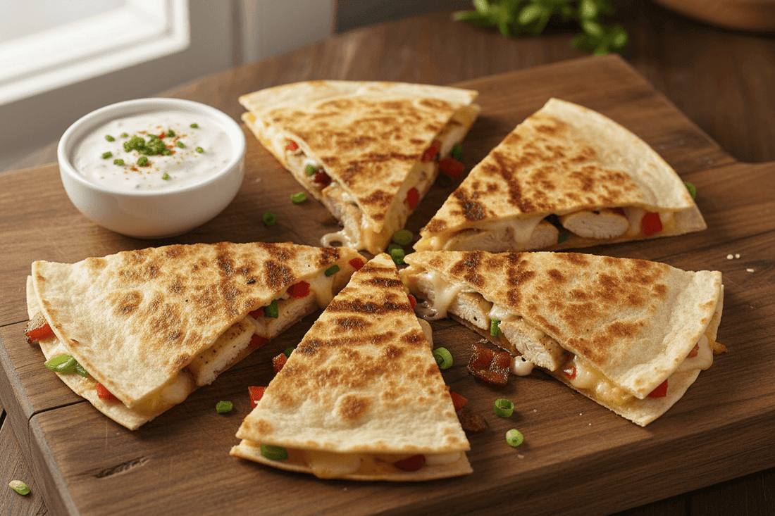 Chicken Bacon Ranch Quesadilla Recipe - Wine Drop Cookery LLC