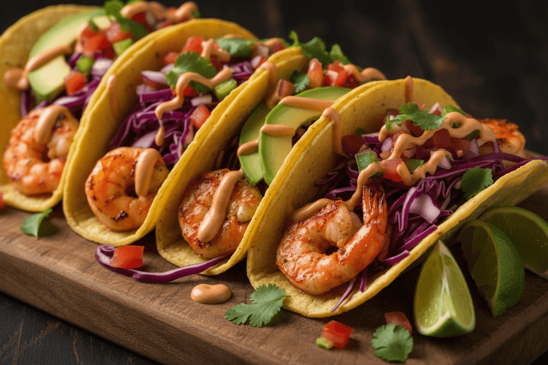 Delicious Chipotle Shrimp Tacos Recipe - Wine Drop Cookery LLC