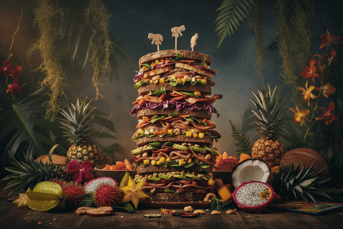 Jumanji Sandwiches A Chefs Delight in a Stack - Wine Drop Cookery LLC
