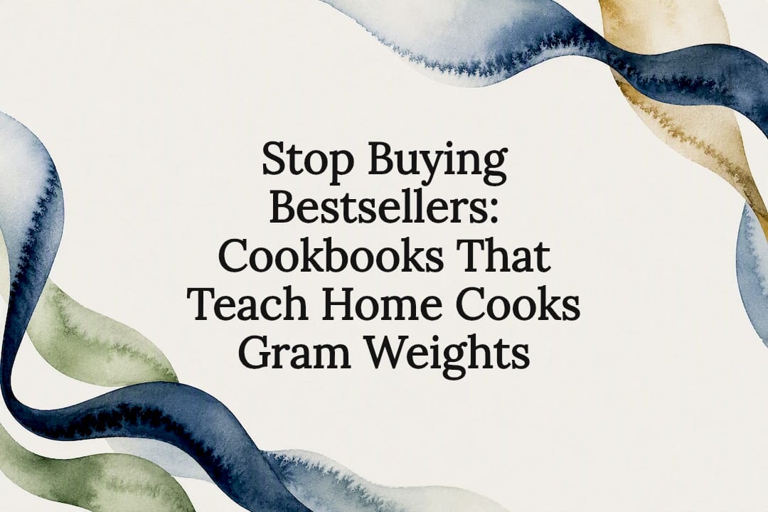 Decorative watercolor cookbook title card