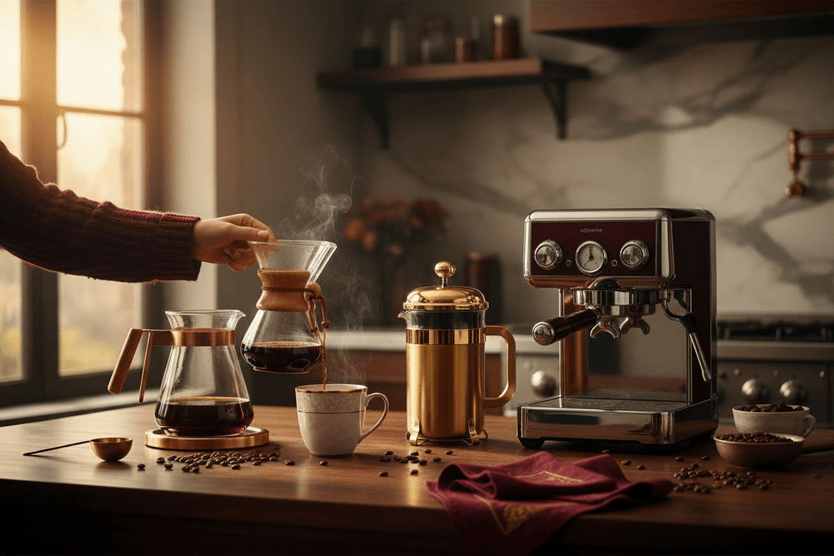 Coffee Makers & Beans - Wine Drop Cookery
