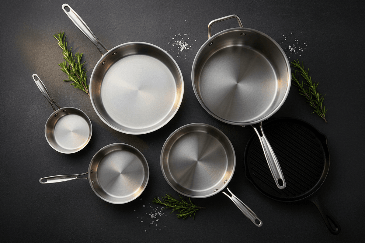 Pots Pans and Cookware - Wine Drop Cookery LLC
