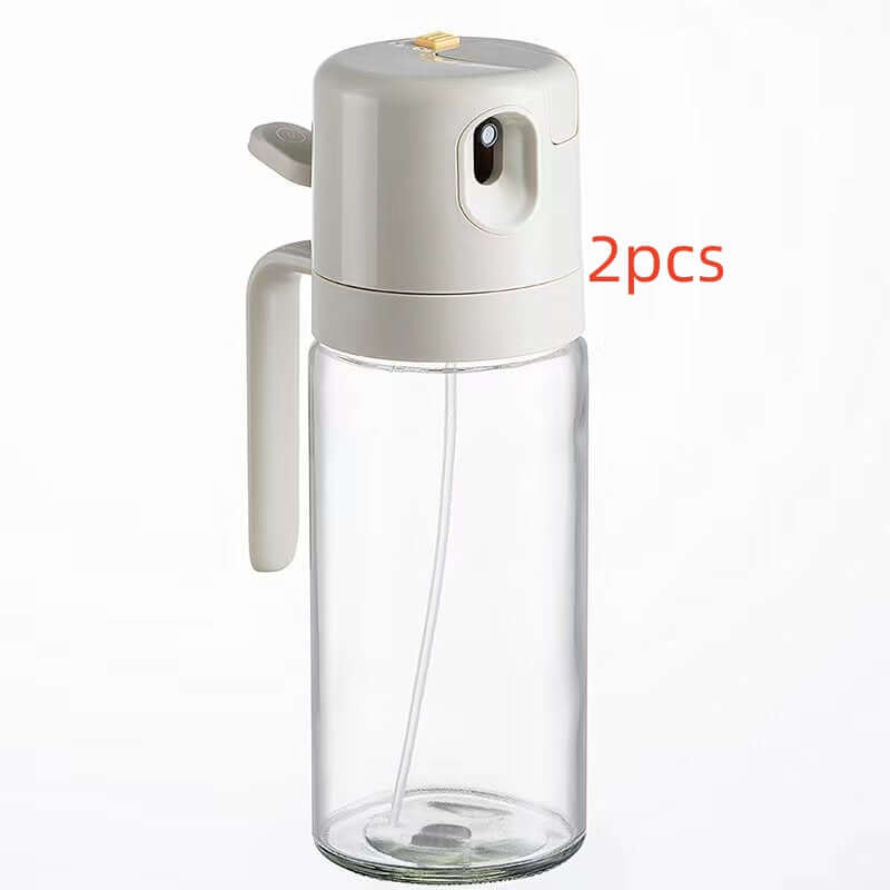 2 In 1 Oil Sprayer Bottle BBQ Cooking for cooking with automatic opening and closing feature for hassle-free dispensing.