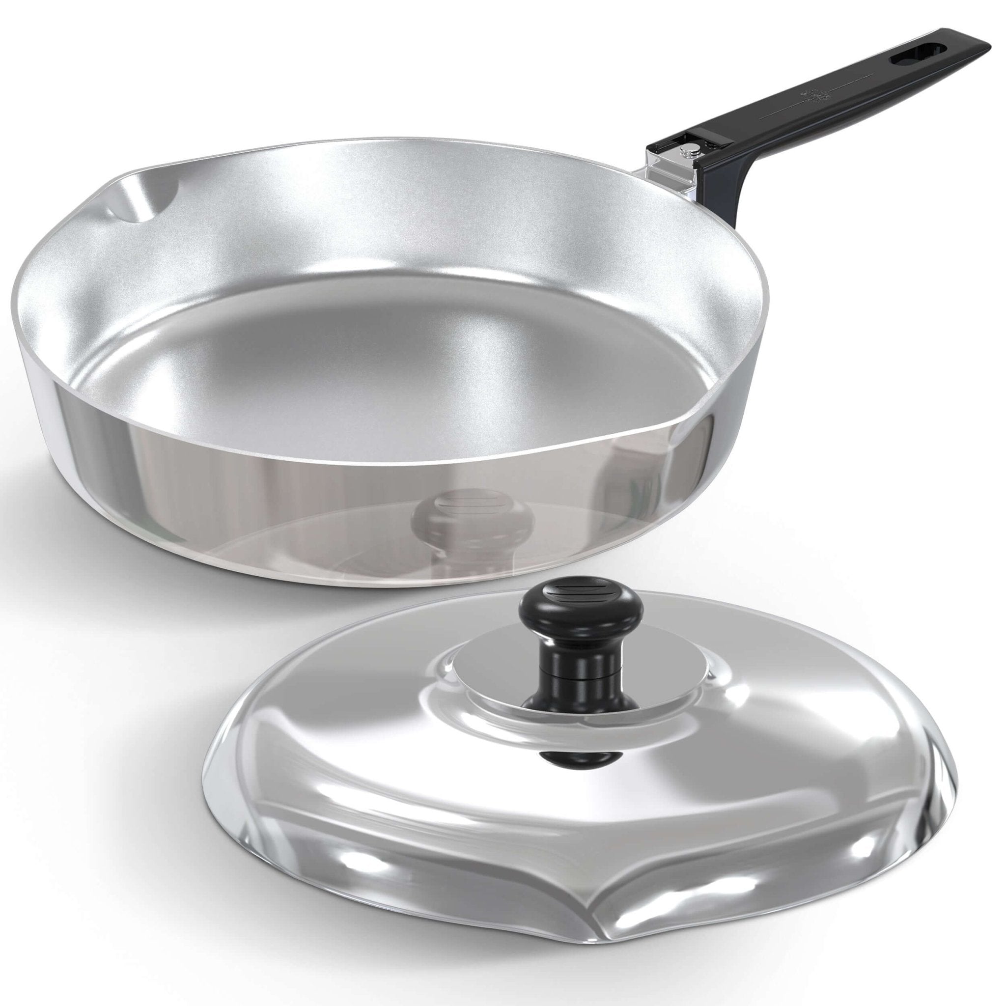 10 Inch Sauté Pan with Lid Set - Wine Drop Cookery LLC