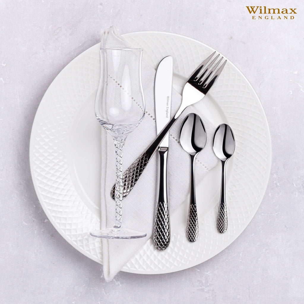 10 inch White Dinner Plate With Embossed Wide Rim - Wine Drop Cookery LLC