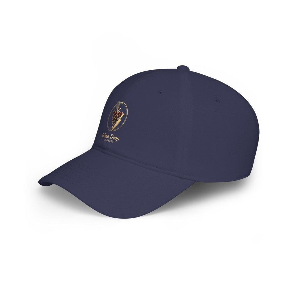 Wine Drop Whiskey Embroidered Low Profile Baseball Cap