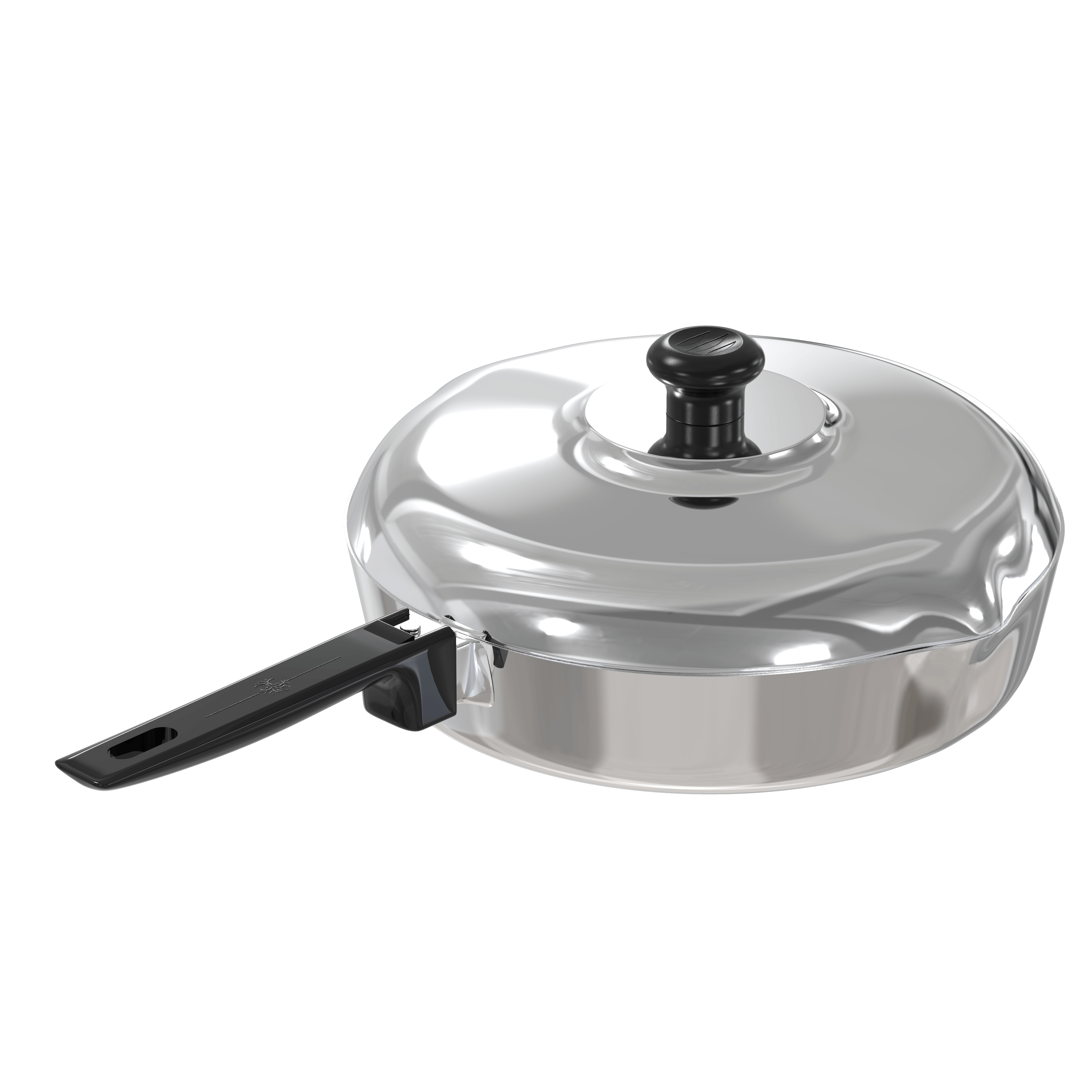 10 Inch Sauté Pan with Lid - Wine Drop Cookery