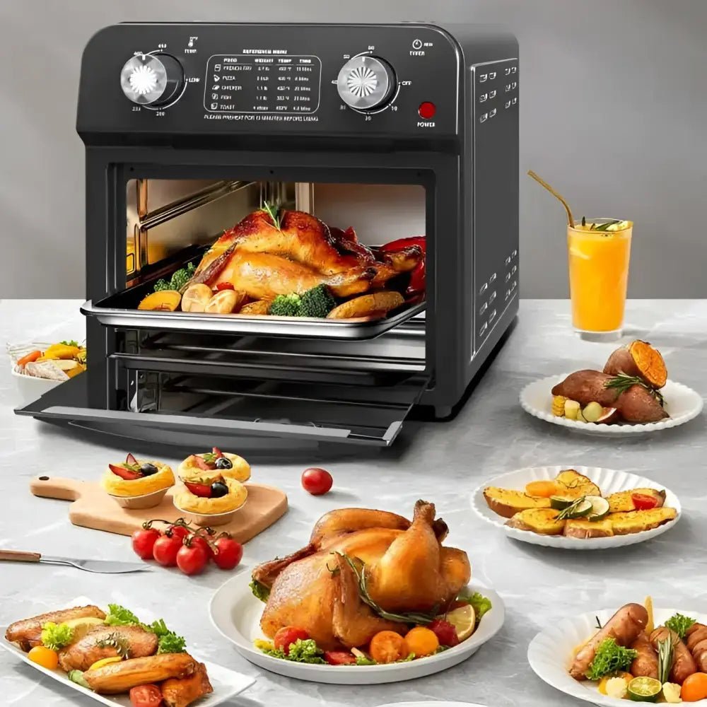 12 Liter Air Fryer with Dual Knob Control - Wine Drop Cookery LLC