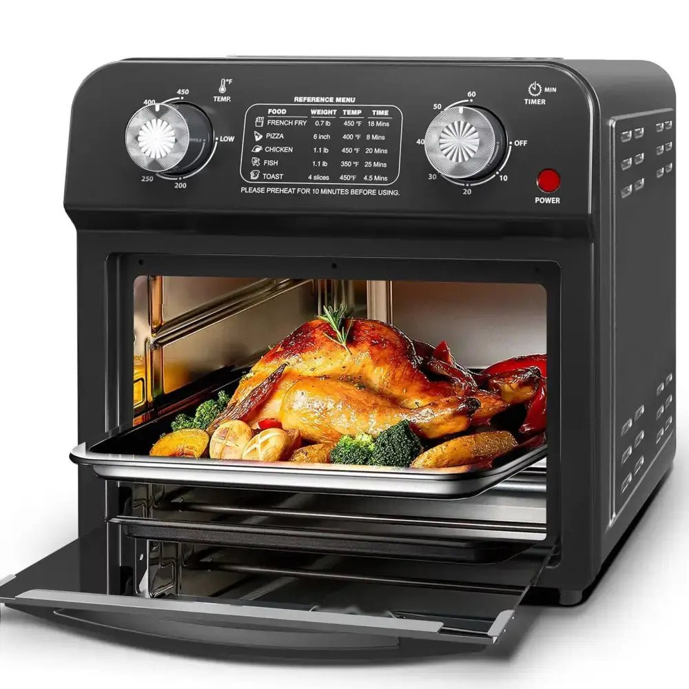 12 Liter Air Fryer with Dual Knob Control - Wine Drop Cookery LLC