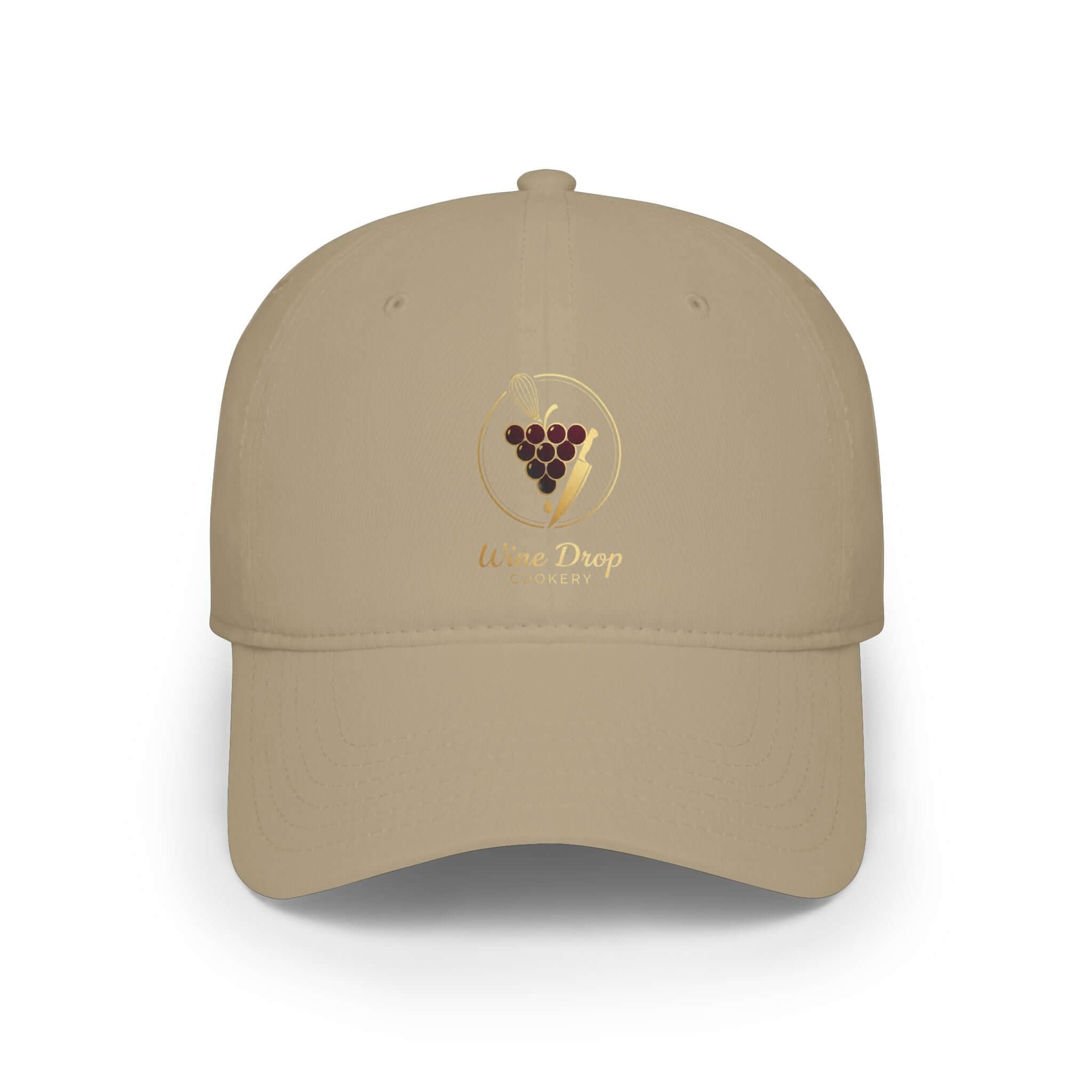 Wine Drop Cookery Logo Baseball Cap - Wine Drop Cookery