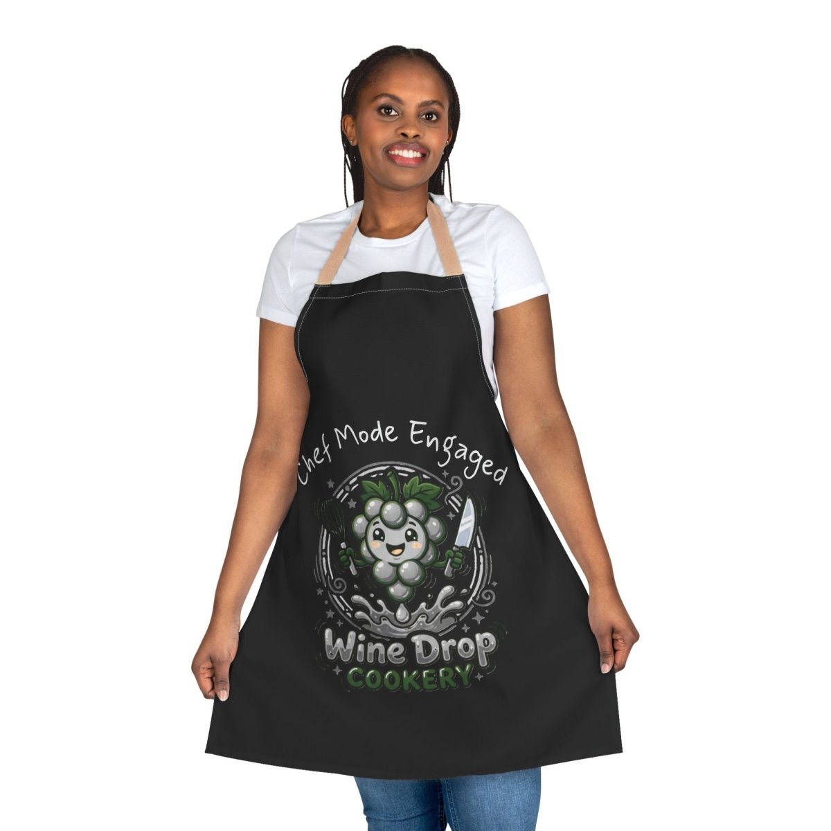 Wine Drop Cookery Chef Mode Engaged Apron