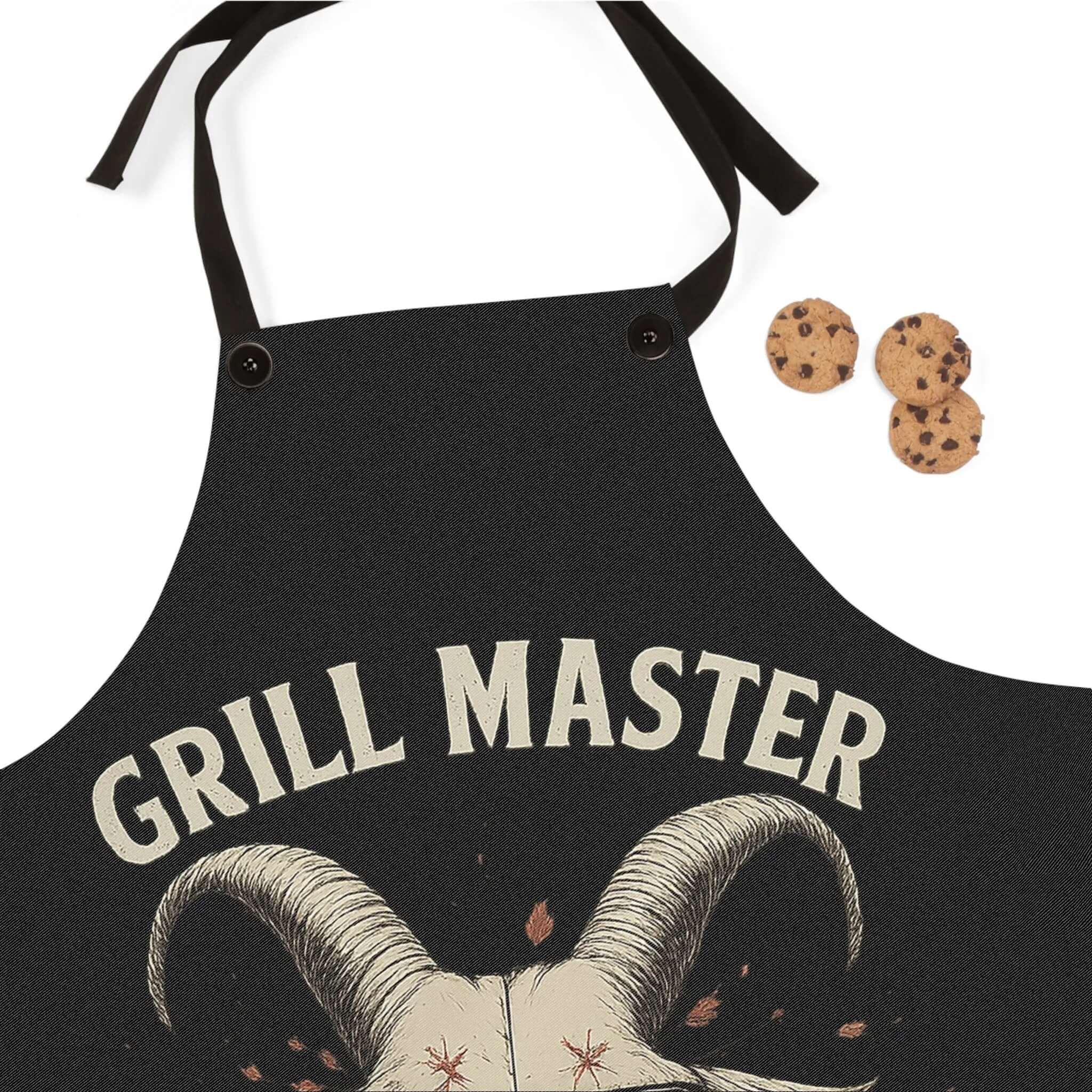 Grill Master of the Damned Apron Gothic BBQ Demon Chef Gear