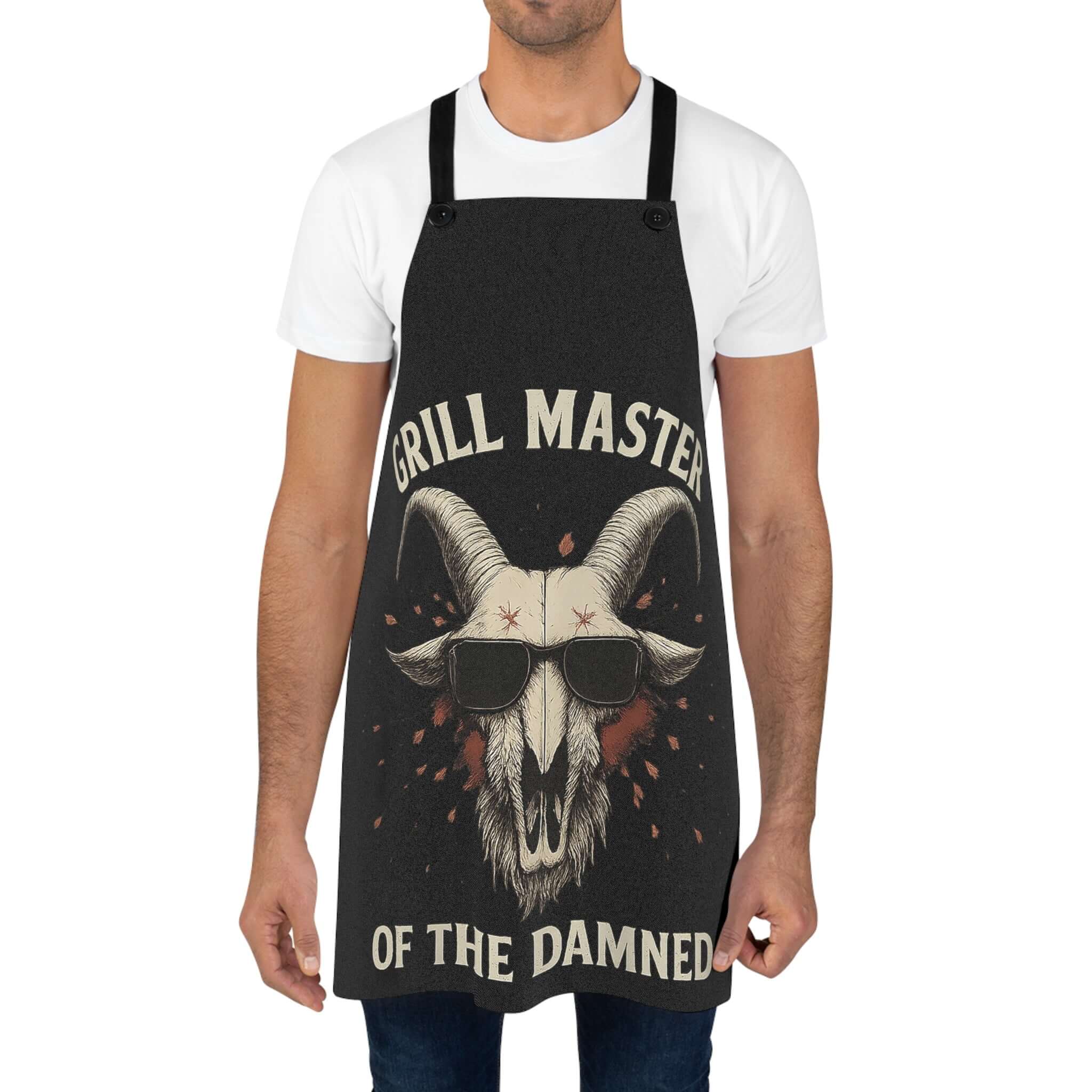 Grill Master of the Damned Apron Gothic BBQ Demon Chef Gear