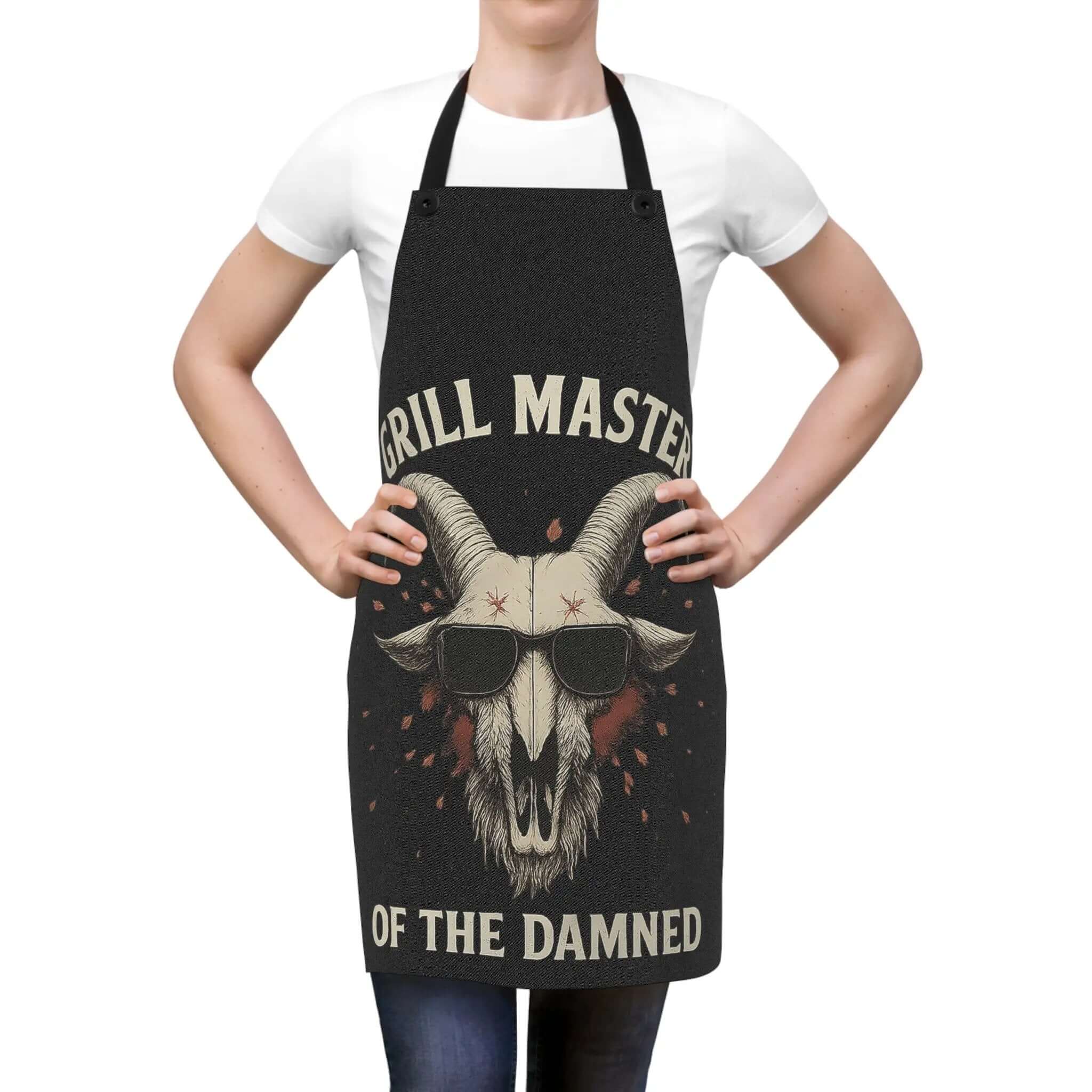Grill Master of the Damned Apron Gothic BBQ Demon Chef Gear