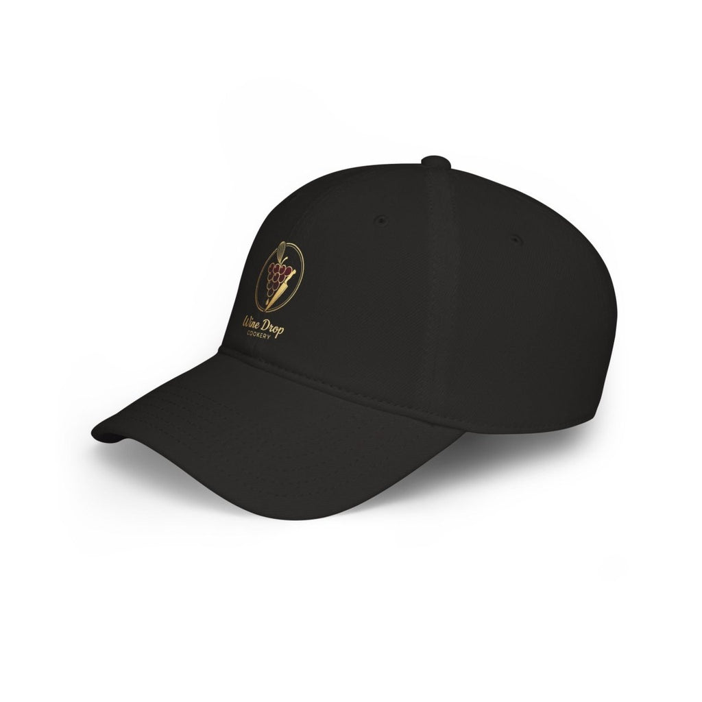 Wine Drop Whiskey Embroidered Low Profile Baseball Cap