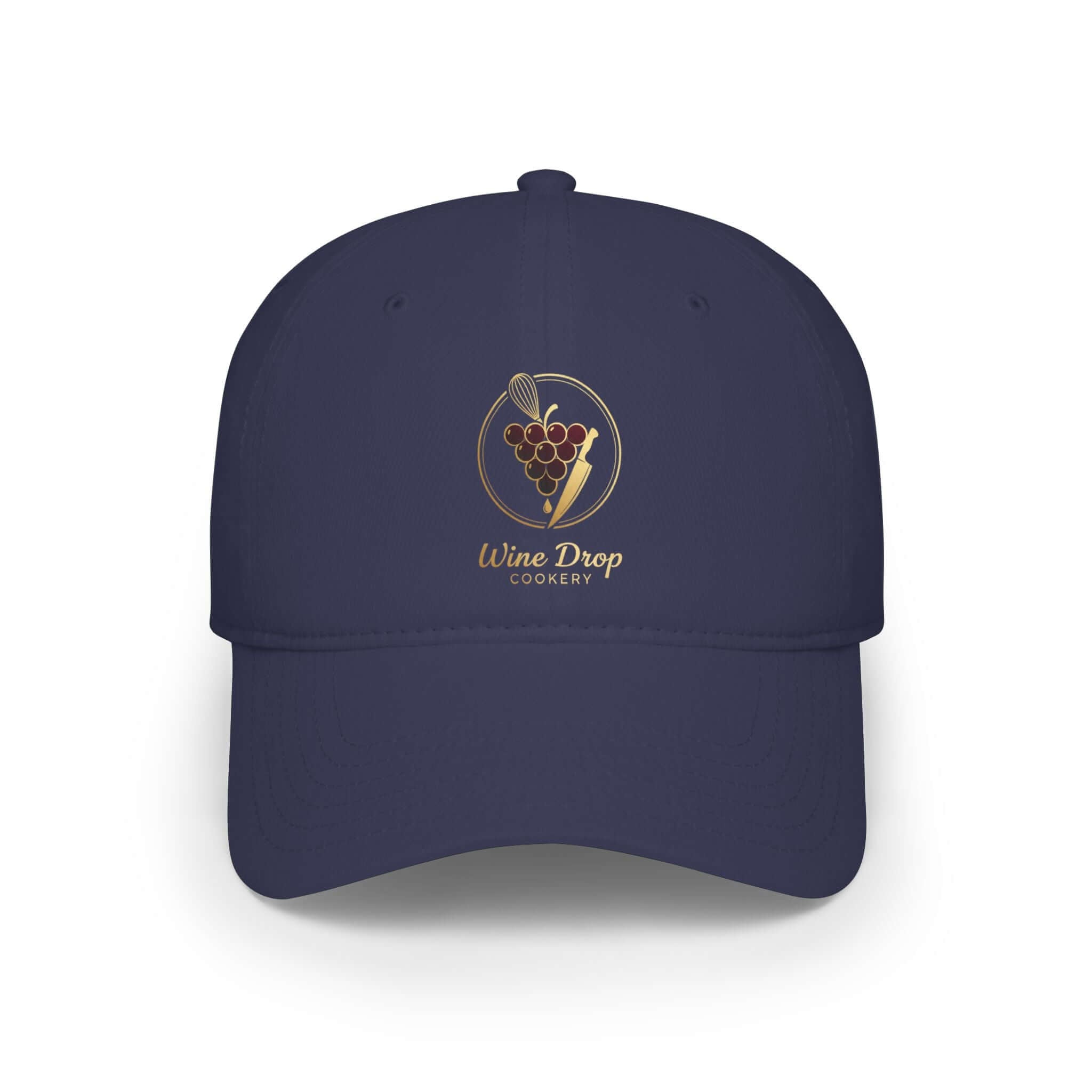 Wine Drop Cookery Logo Baseball Cap - Wine Drop Cookery