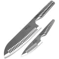 Gotham Steel Pro Cut Knife Set, 7-Inch Santoku and 4-Inch Chef Knife - Wine Drop Cookery LLC