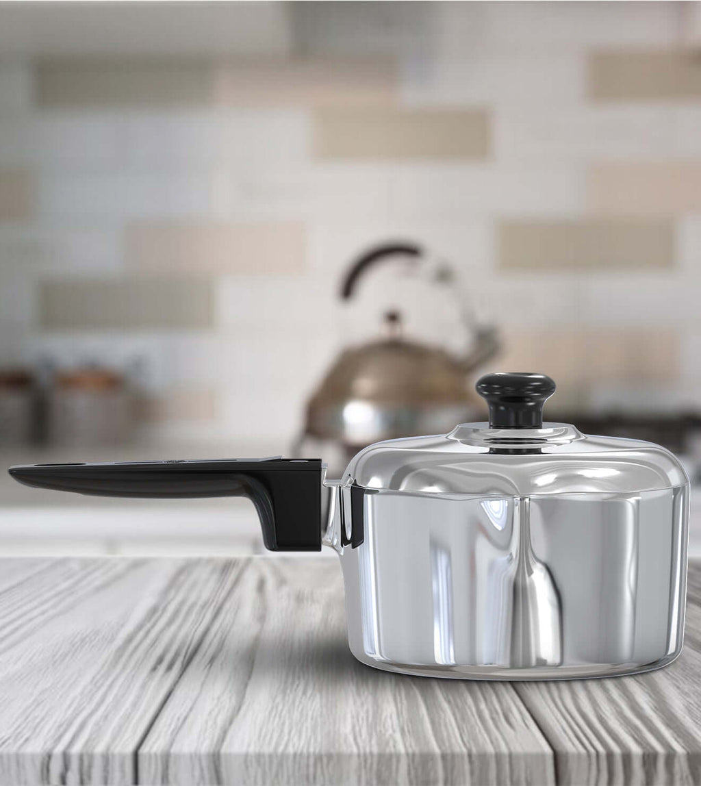 2 Quart Sauce Pan with Lid Set - Wine Drop Cookery LLC