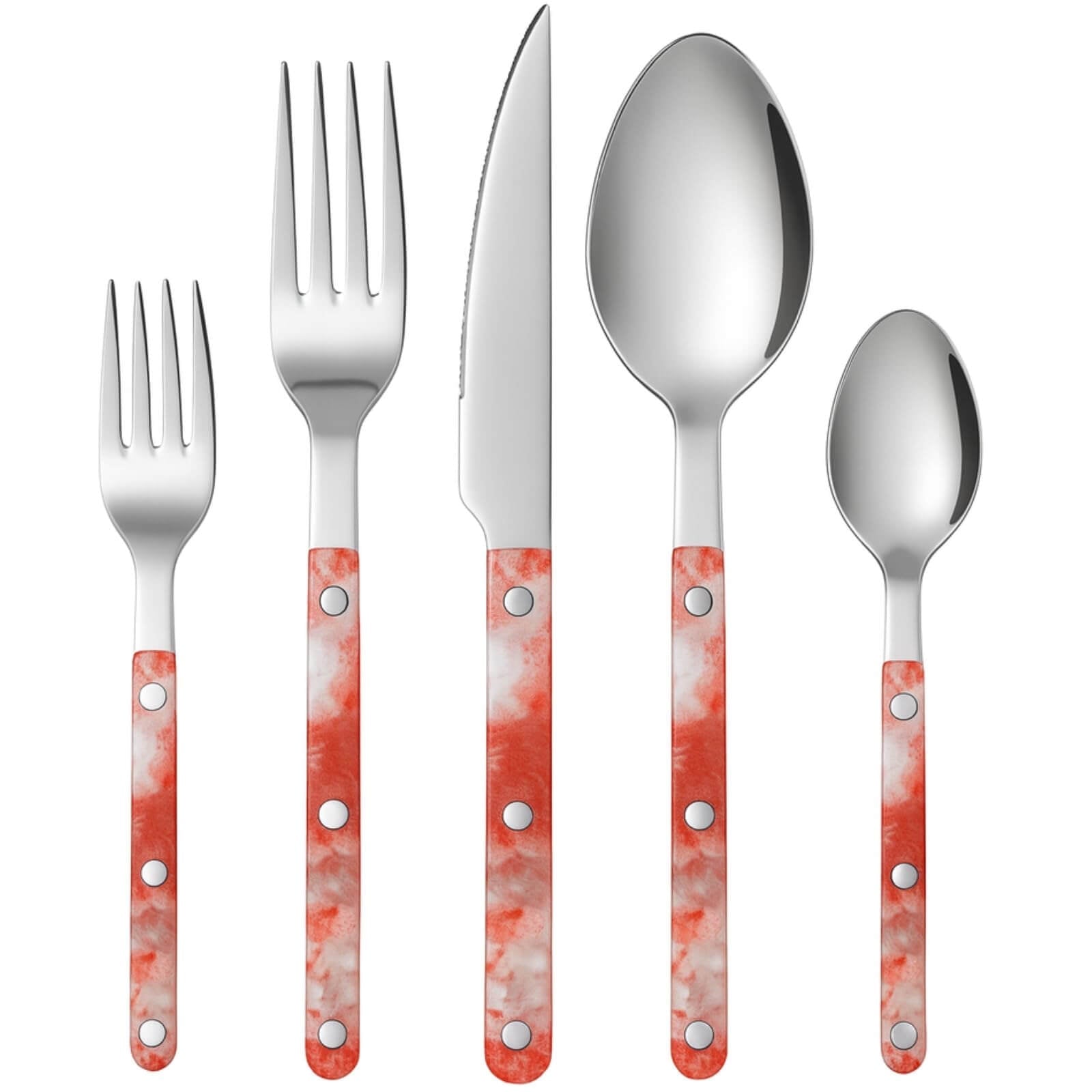 20-Piece Cutlery Set with Assorted Utensils - Wine Drop Cookery LLC