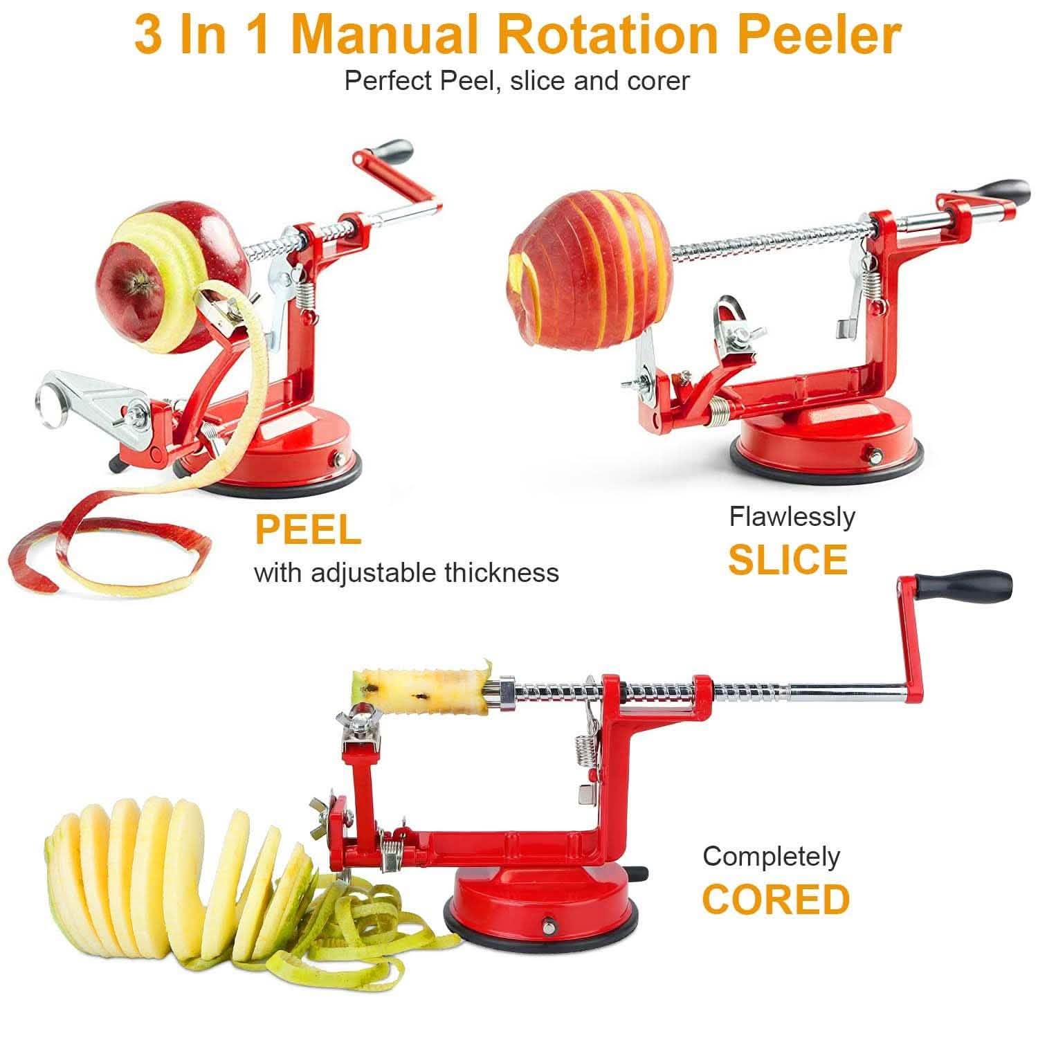 3-in-1 Apple Peeler, Corer and Slicer