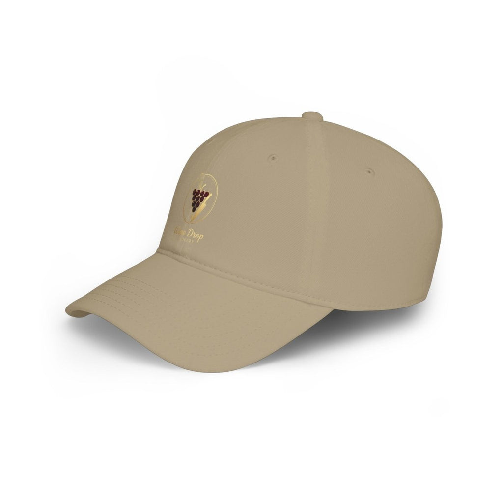 Wine Drop Whiskey Embroidered Low Profile Baseball Cap
