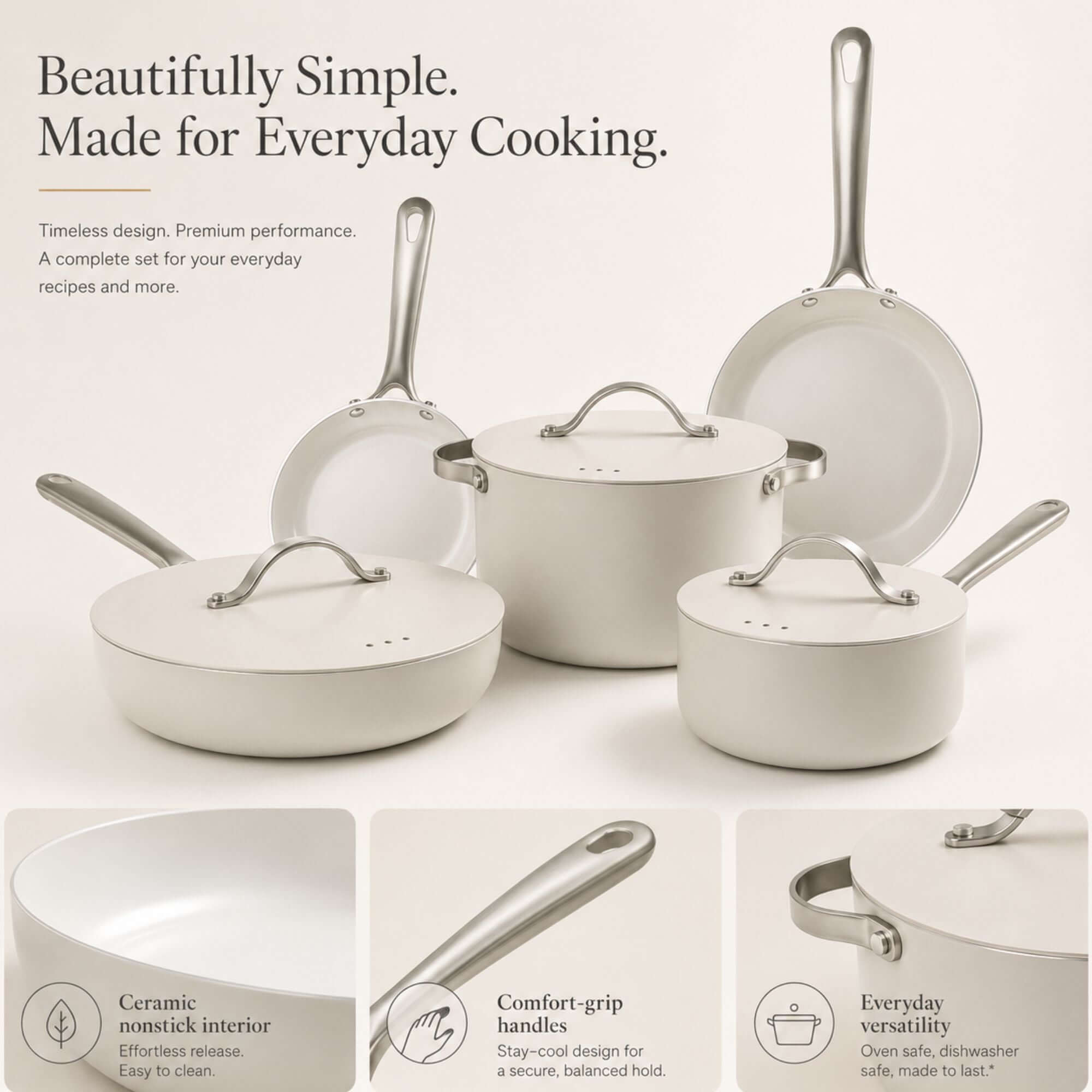 Ceramic Nonstick 8-Piece Set