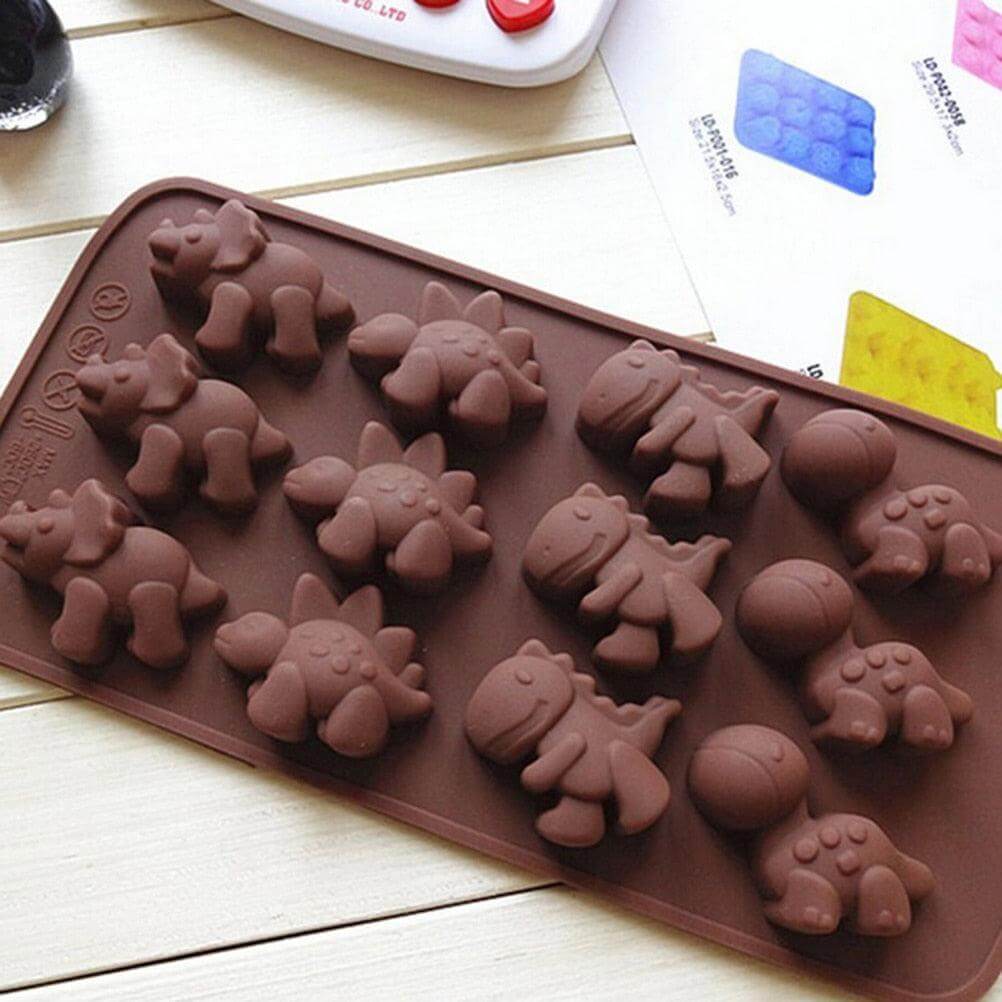 3D Dinosaur Silicone Chocolate and Fondant Mold - Wine Drop Cookery LLC