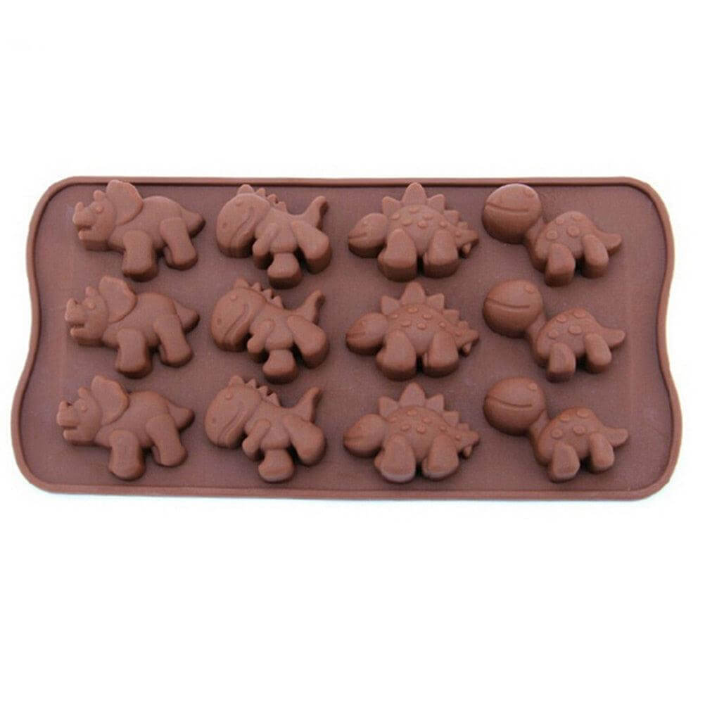 3D Dinosaur Silicone Chocolate and Fondant Mold - Wine Drop Cookery LLC