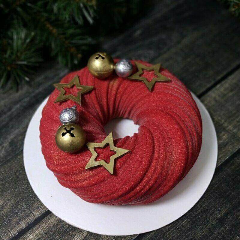 3D Swirl Silicone Cake Mold Round - Wine Drop Cookery LLC
