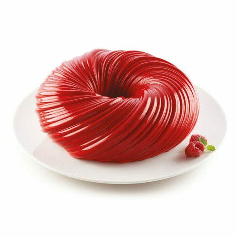 3D Swirl Silicone Cake Mold Round - Wine Drop Cookery LLC