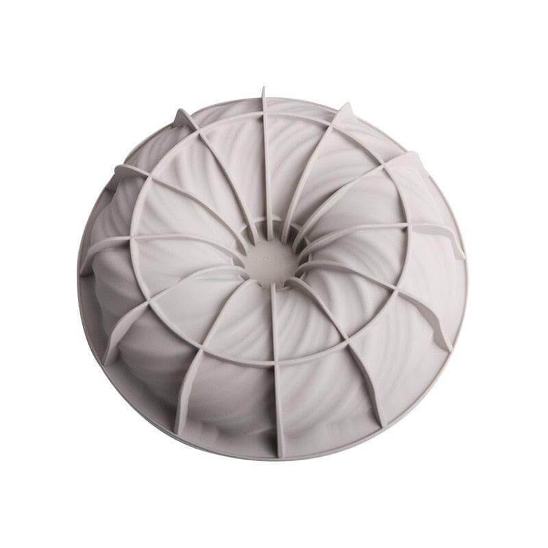 3D Swirl Silicone Cake Mold Round - Wine Drop Cookery LLC