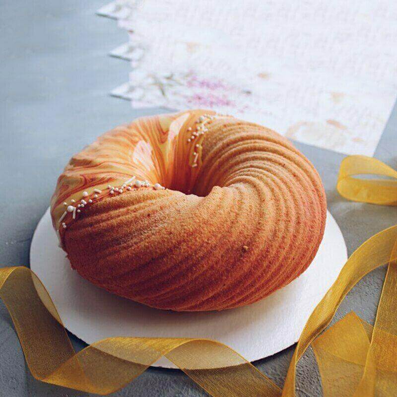 3D Swirl Silicone Cake Mold Round - Wine Drop Cookery LLC