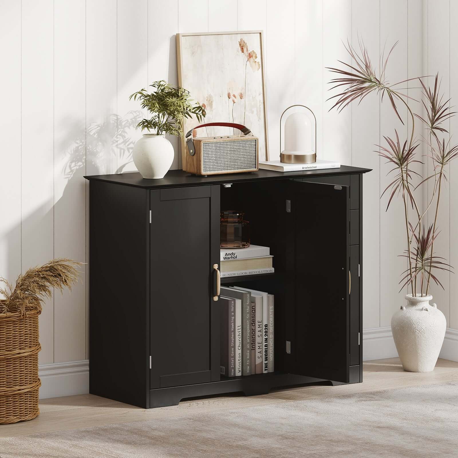 40 Inch Modern Kitchen Sideboard Buffet Cabinet