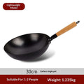 Hand Forged Wrought Iron Wok, 30 to 36cm