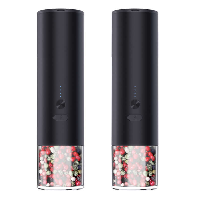 Electric Salt and Pepper Grinder Set with LED