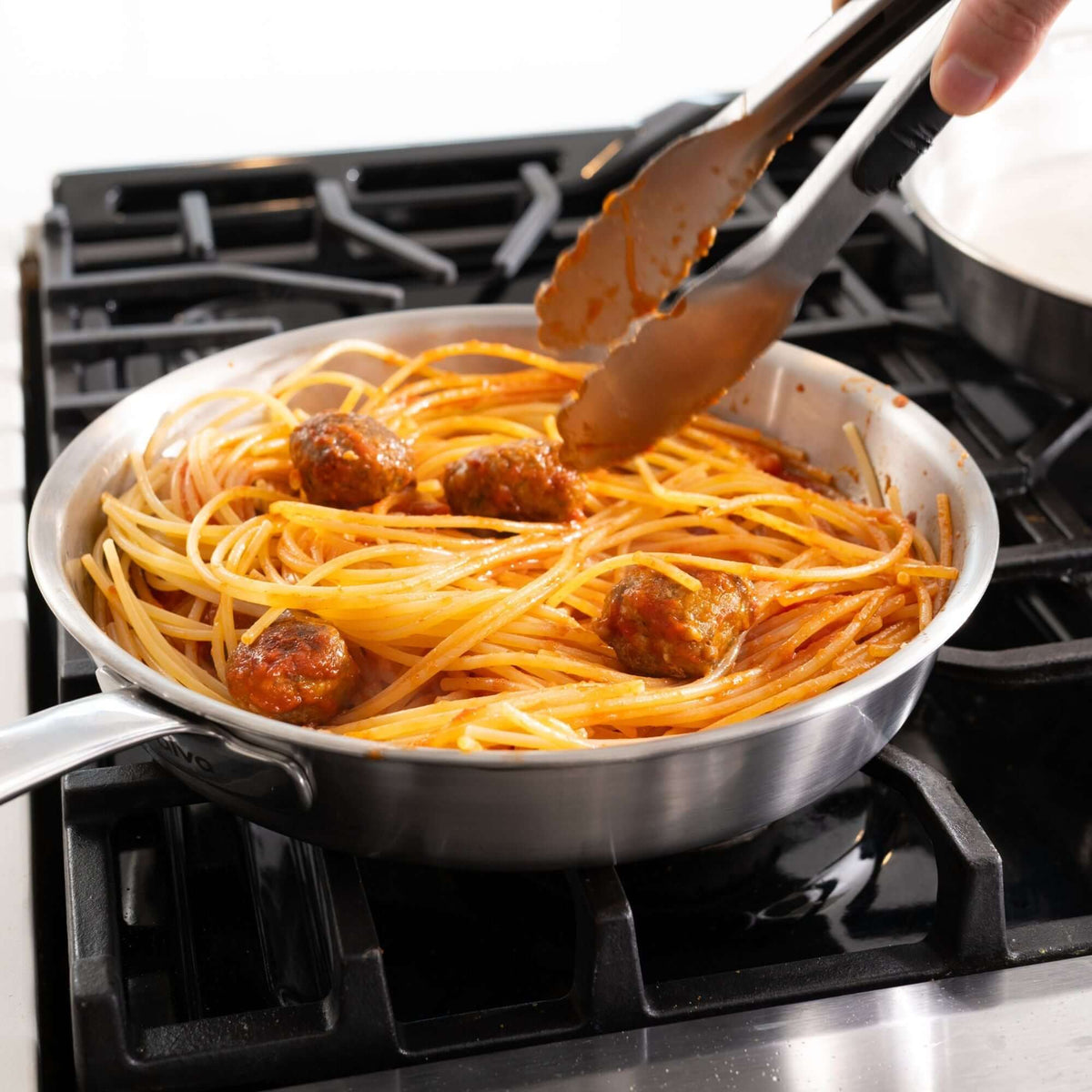5-Ply Stainless Steel Frying Pan - Wine Drop Cookery LLC