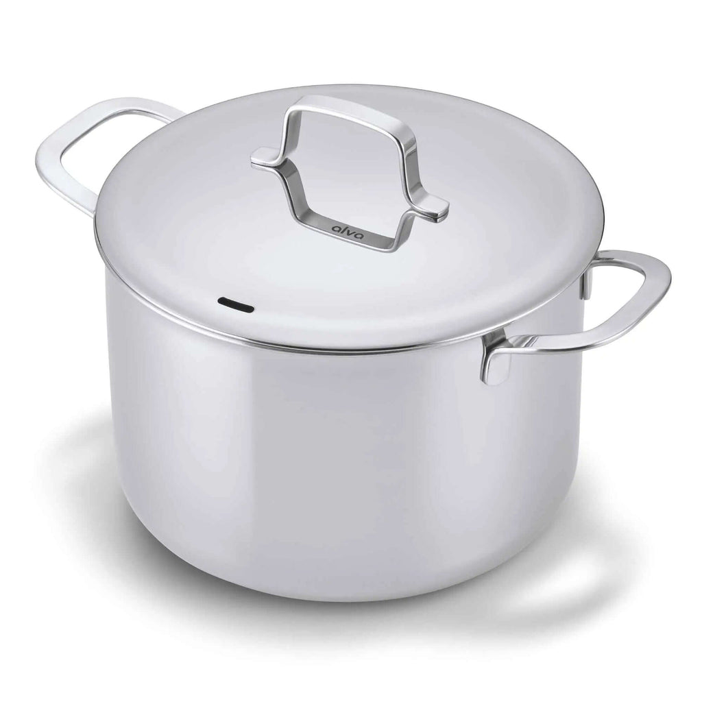 5-Ply Stainless Stock Pot with Lid, 7-Qt - Wine Drop Cookery LLC
