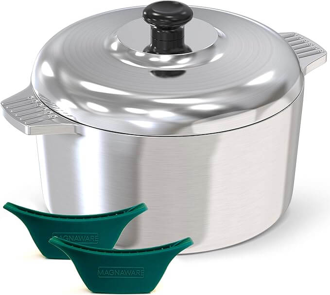 5 Quarts Round Dutch Oven with Lid - Wine Drop Cookery LLC