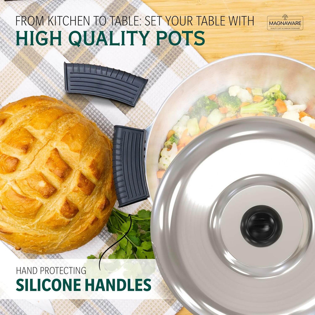 5 Quarts Round Dutch Oven with Lid - Wine Drop Cookery LLC