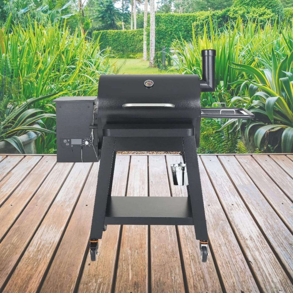 53-Inch Heavy-Duty Portable Pellet BBQ Grill - Wine Drop Cookery LLC