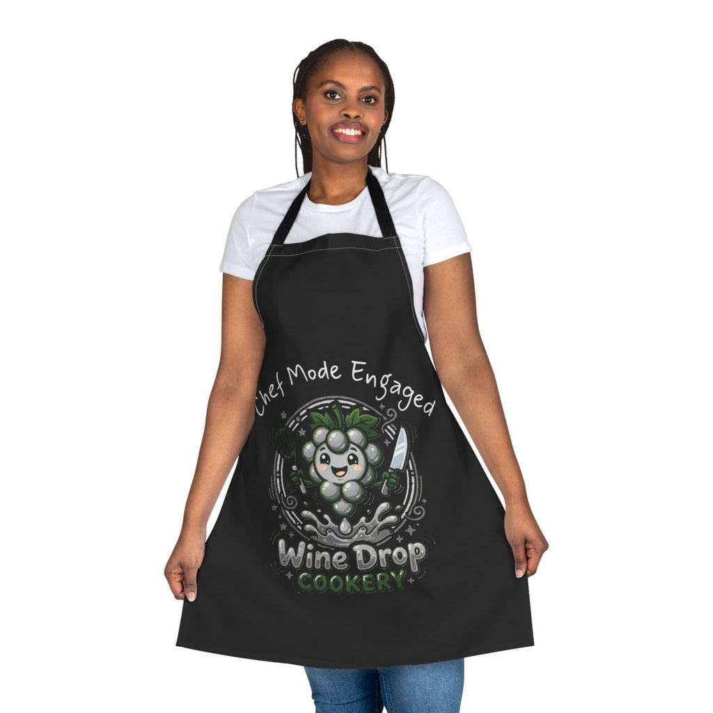 Wine Drop Cookery Chef Mode Engaged Apron