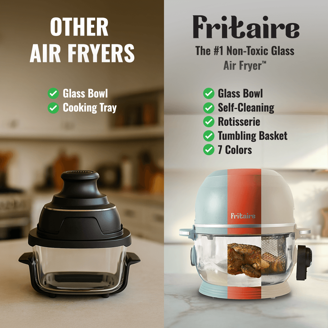 Self-Cleaning & Non-Toxic Air Fryer - Orange