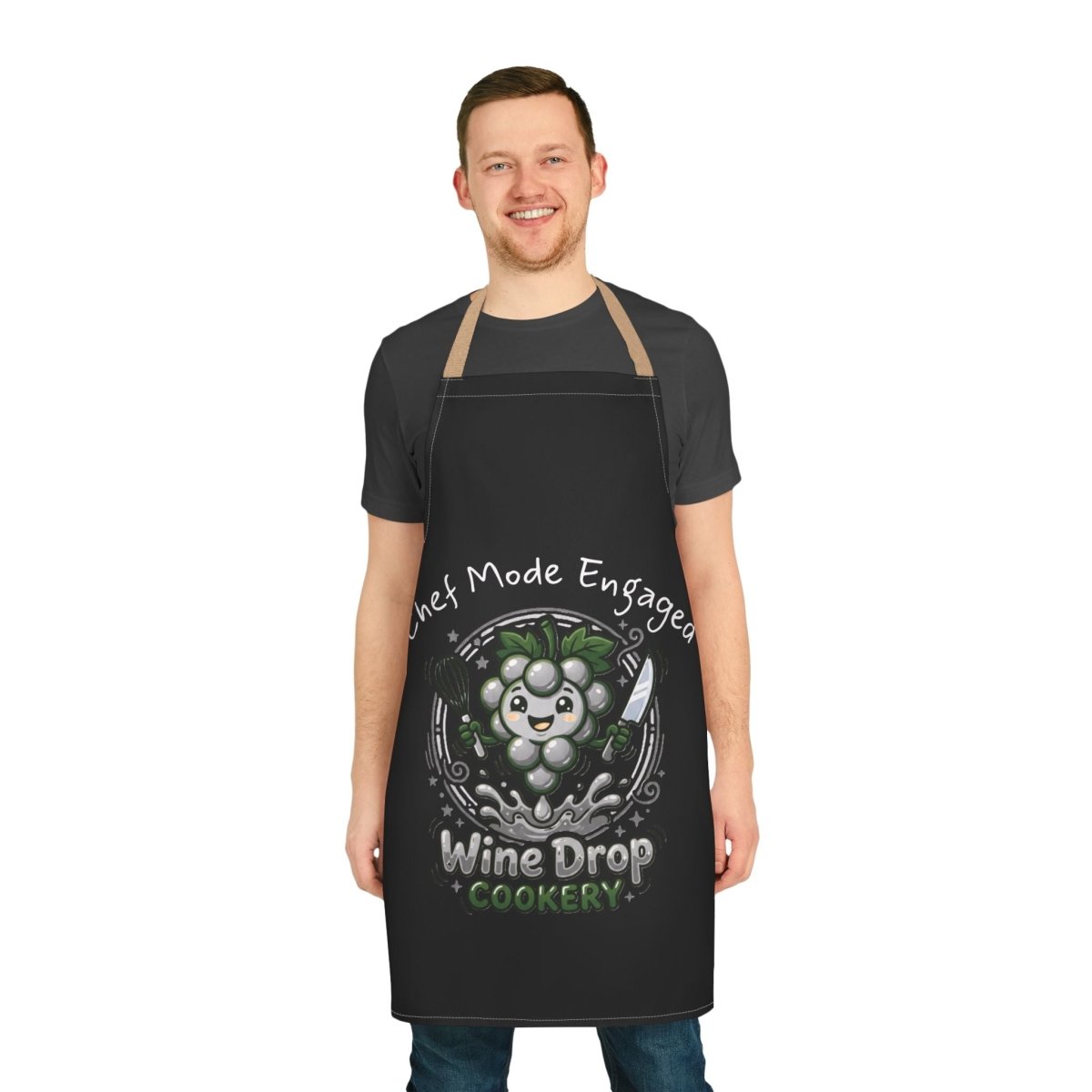 Wine Drop Cookery Chef Mode Engaged Apron