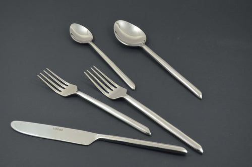  20 Piece Silver Design Unique Handle Stainless Steel