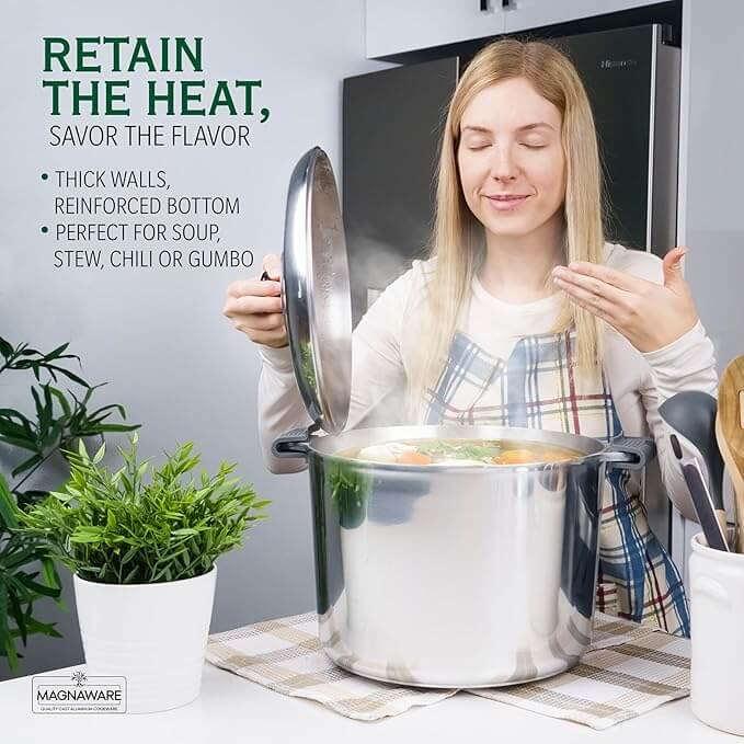 Stock Pot with Lid 18 Quart Set