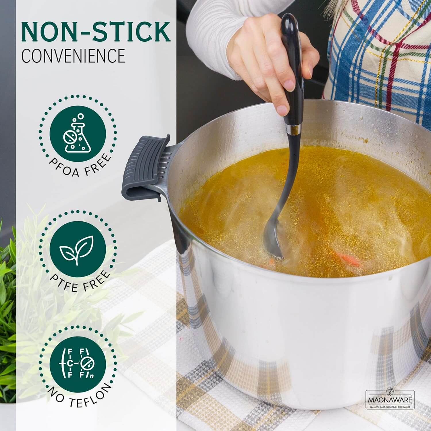 Stock Pot with Lid 18 Quart Set