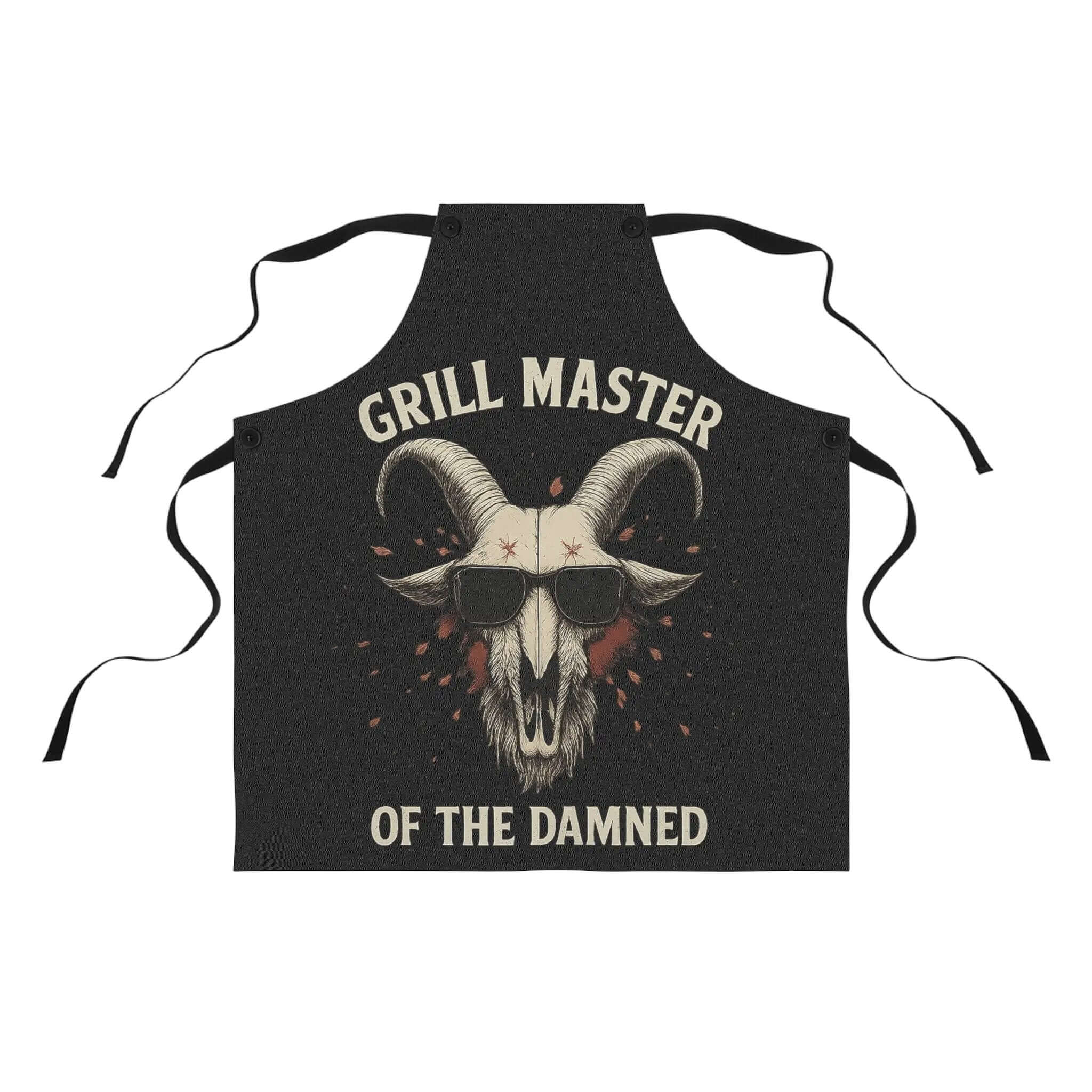 Grill Master of the Damned Apron Gothic BBQ Demon Chef Gear